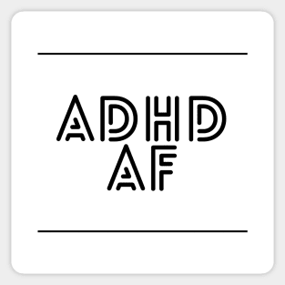 ADHD modern design tee Sticker